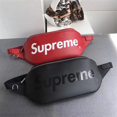 supreme x louis vuitton fanny pack black|supreme x Louis Vuitton jacket.